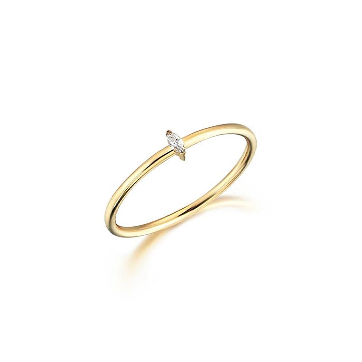 14k Altın Rhythm Markiz Taşlı Yüzük