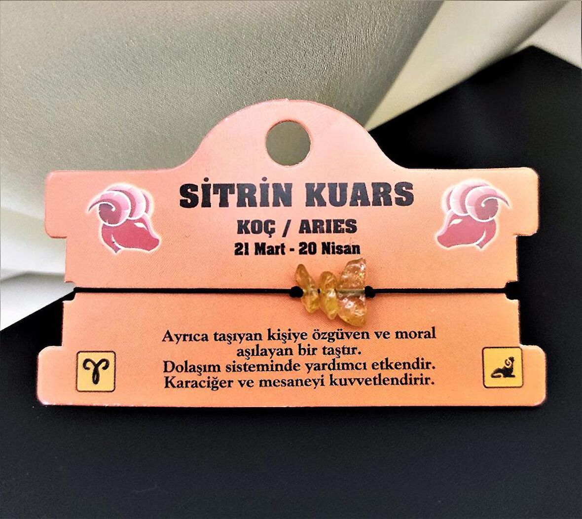 KOÇ BURCU PEMBE KUVARS DOĞALTAŞ MAKROME ÖRGÜLÜ BİLEKLİK-BURÇBİLEKLİK1