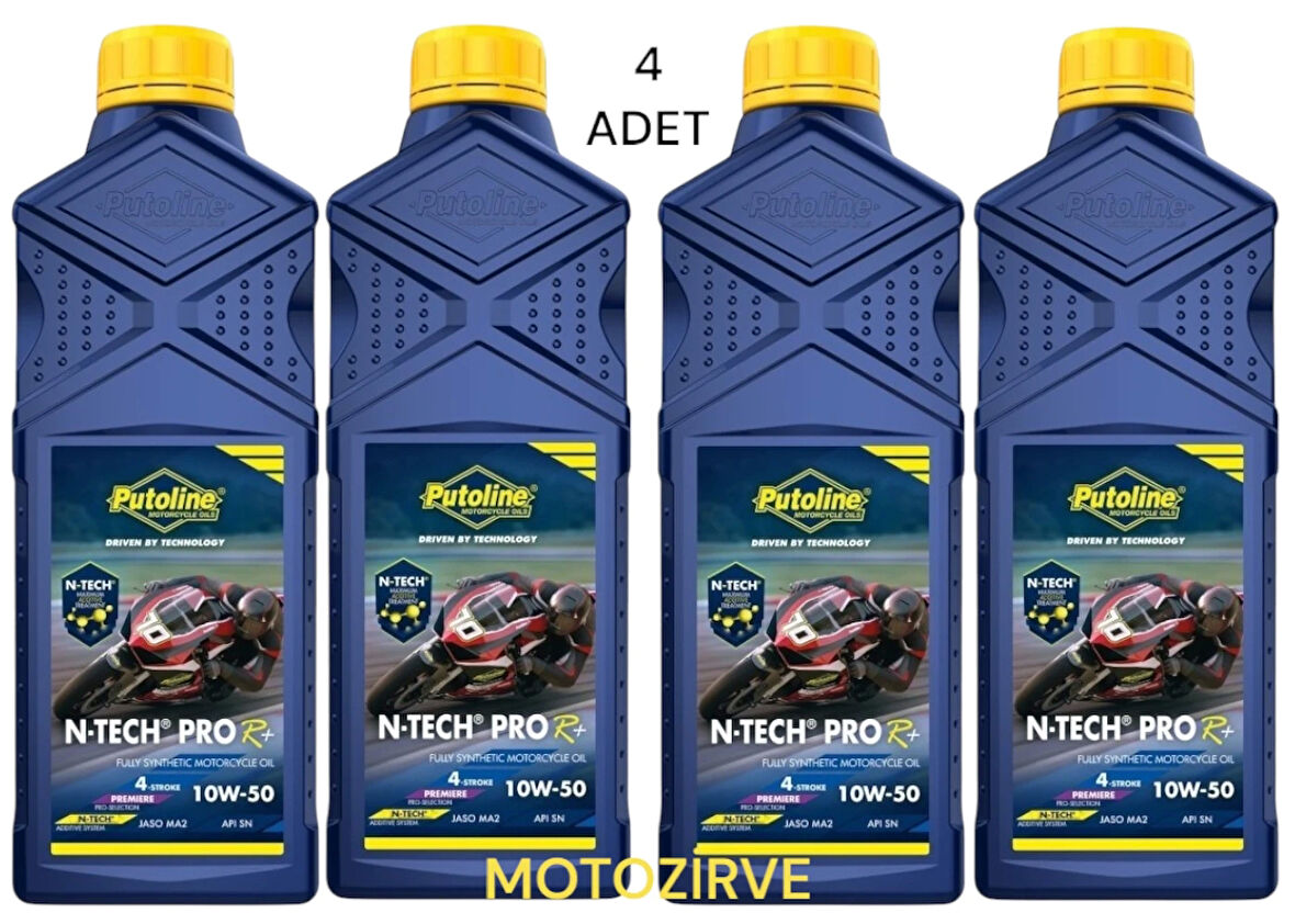 Putoline Sport 4R 10w-50 N-Tech Yarı Sentetik Yağ 1 Lt (4 Adet)