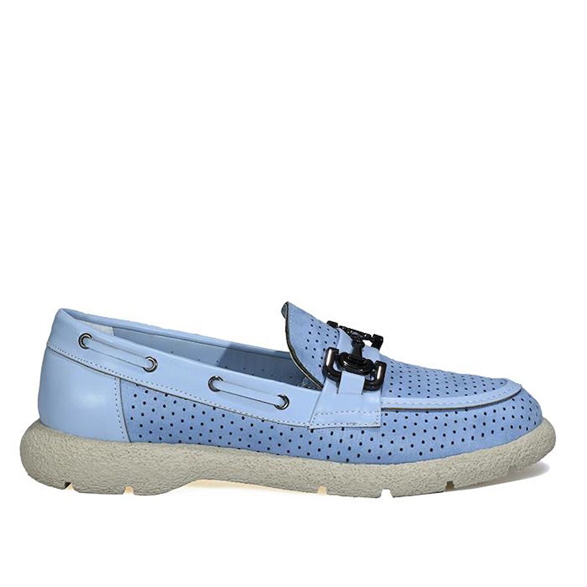 Yemeny Zincir Detaylı Mavi Casual Ayakkabı