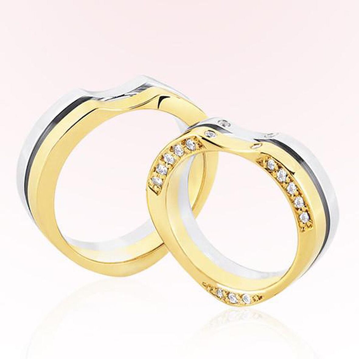 Kalp Model Altın Alyans 3002