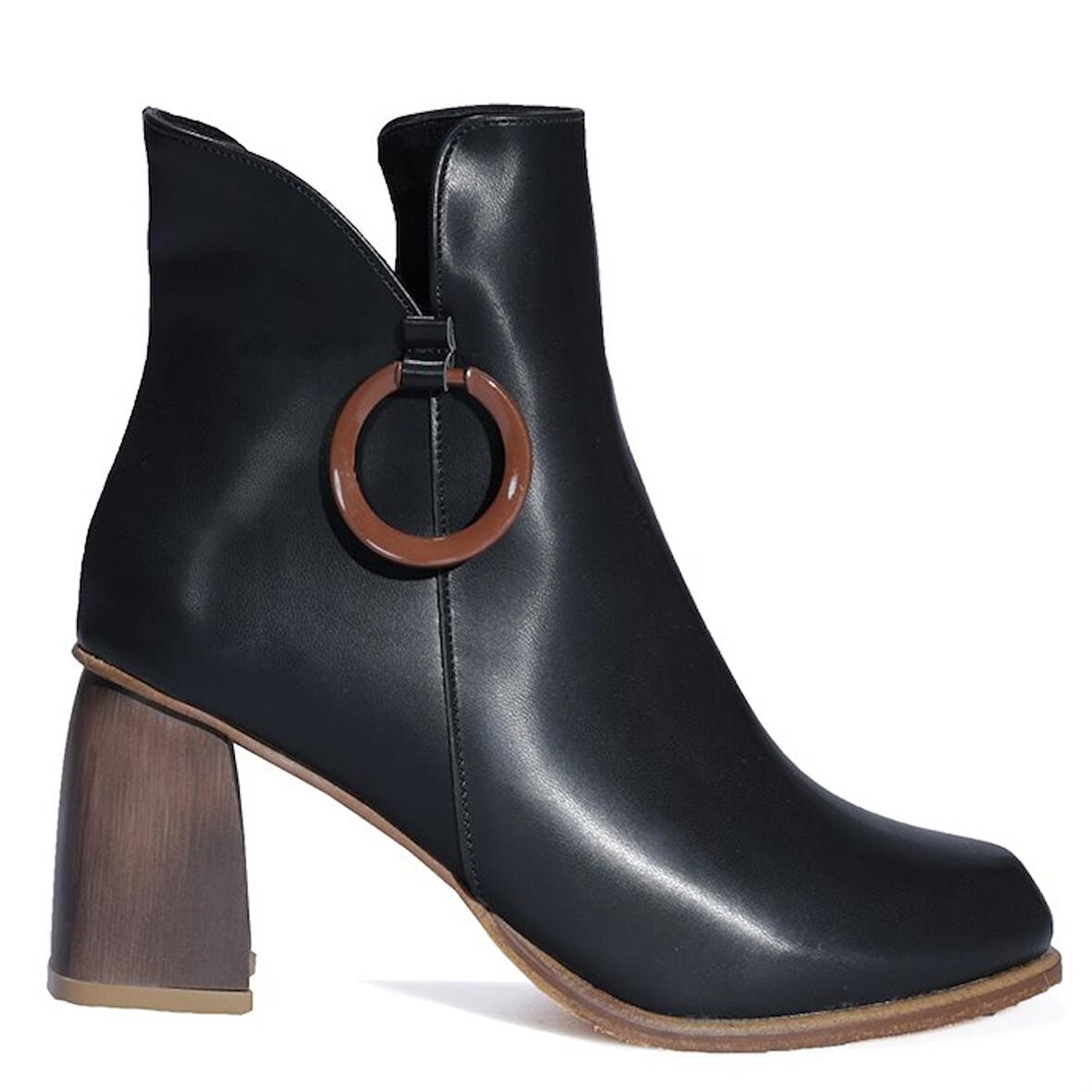 Kalın Topuklu Kadın Siyah Bot