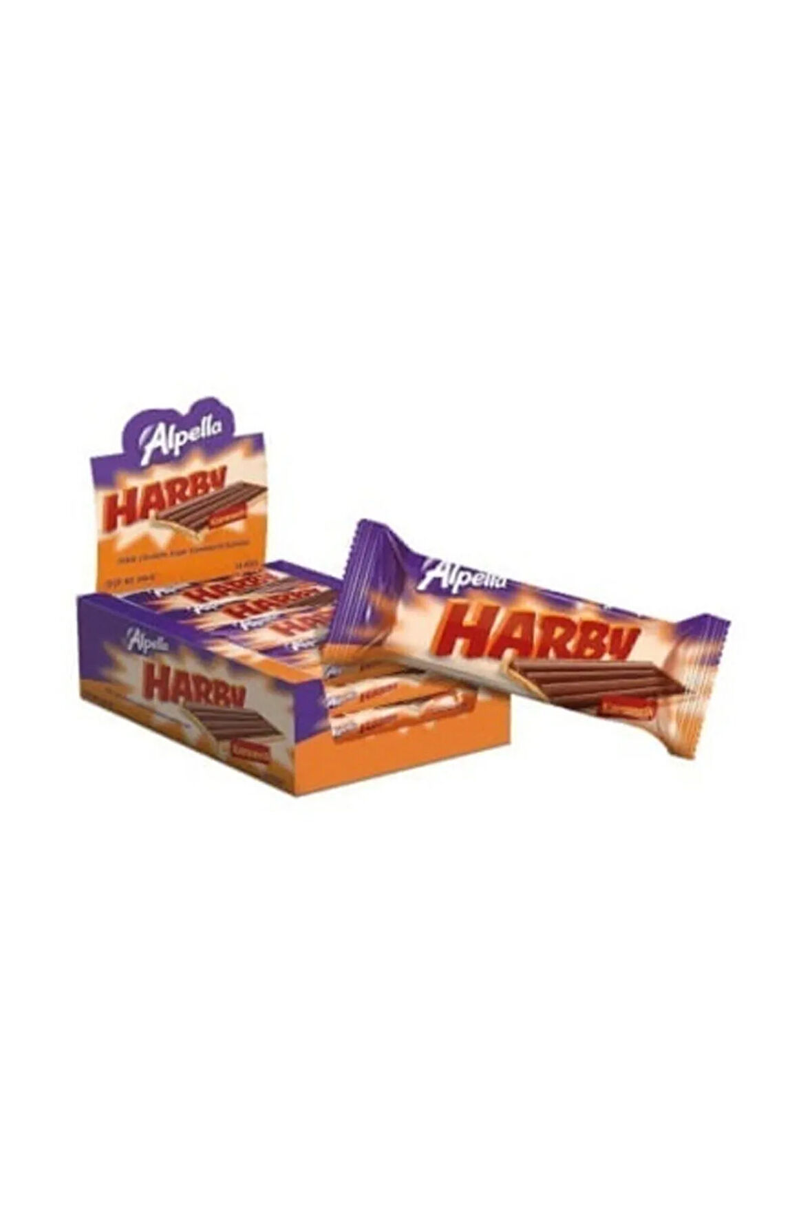 Harby Karamelli Kaplamalı Bisküvi 25 gr - 24 Adet