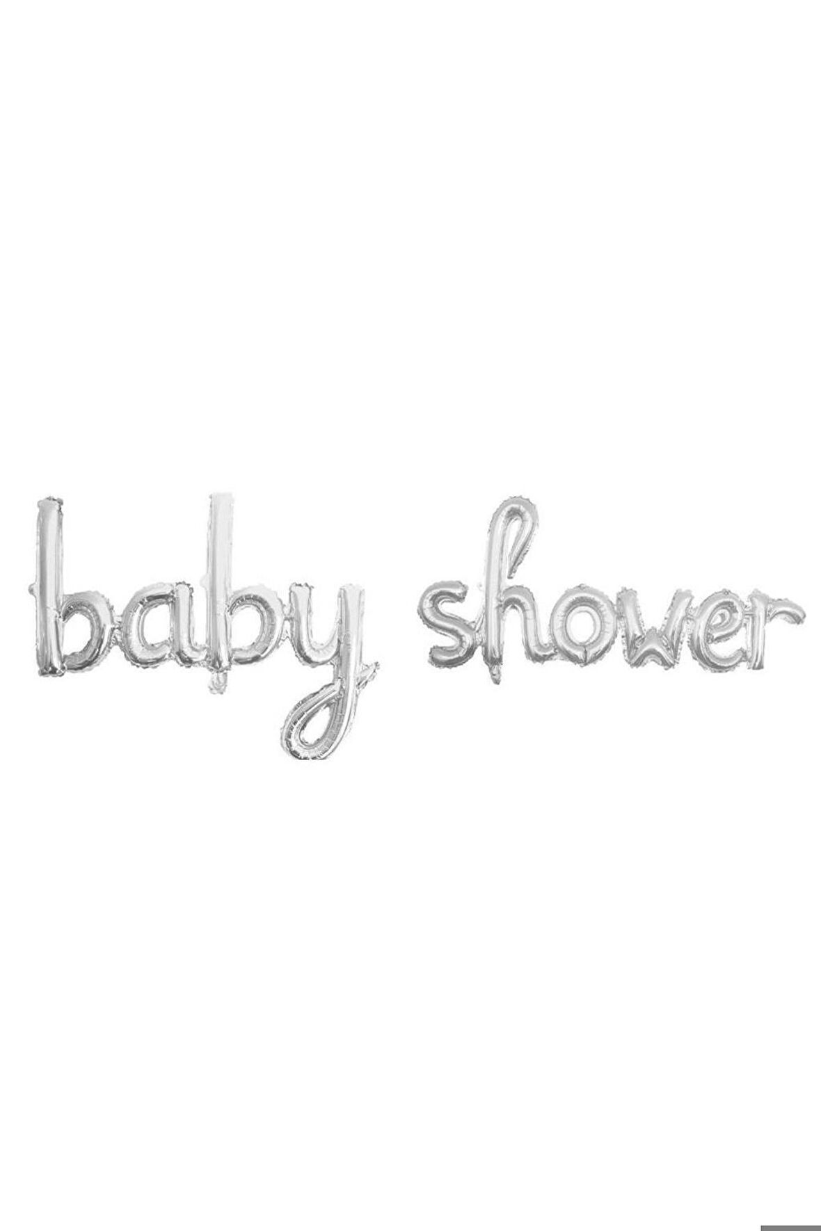 Folyo Balon BABY SHOWER Yazılı El Yazılı Helyum Balon