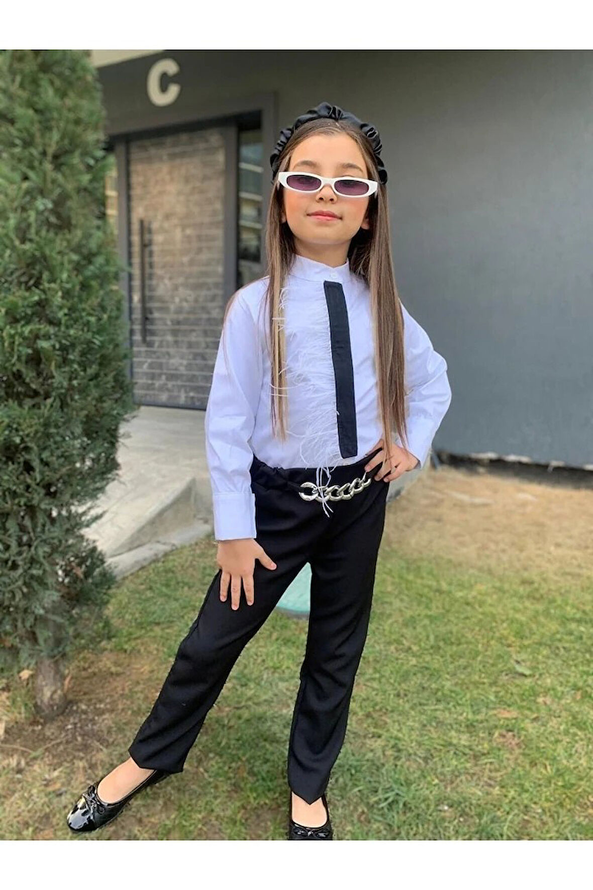 Yeni Sezon Bayramlık Şık Tüy Detaylı Takım