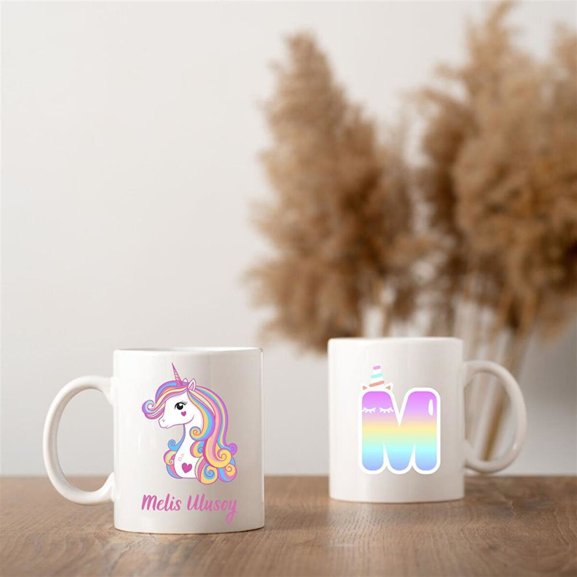 Çocuklara Özel Unicorn Tasarımlı Kupa Bardak