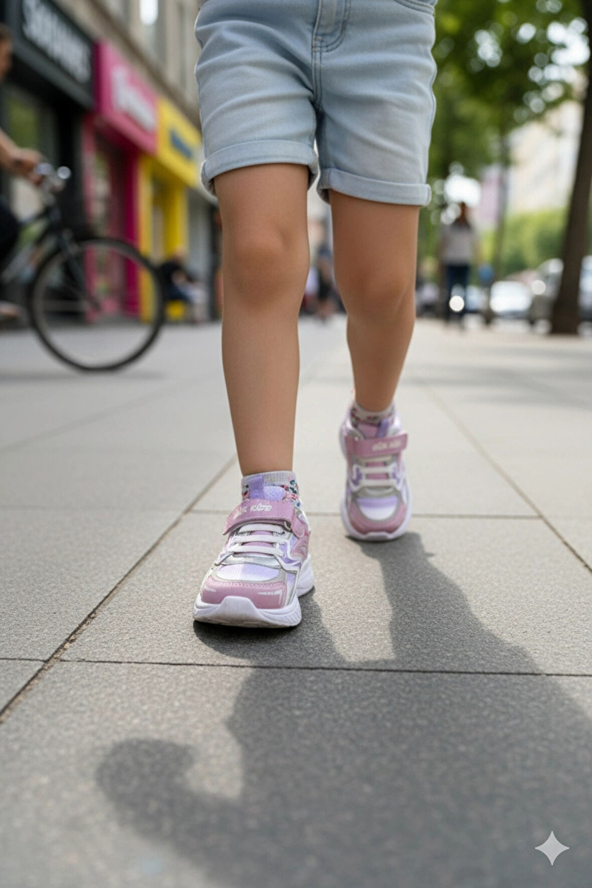 Gür Kids Kız Çocuk Spor Ayakkabısı 26-35 Pembe-Lila