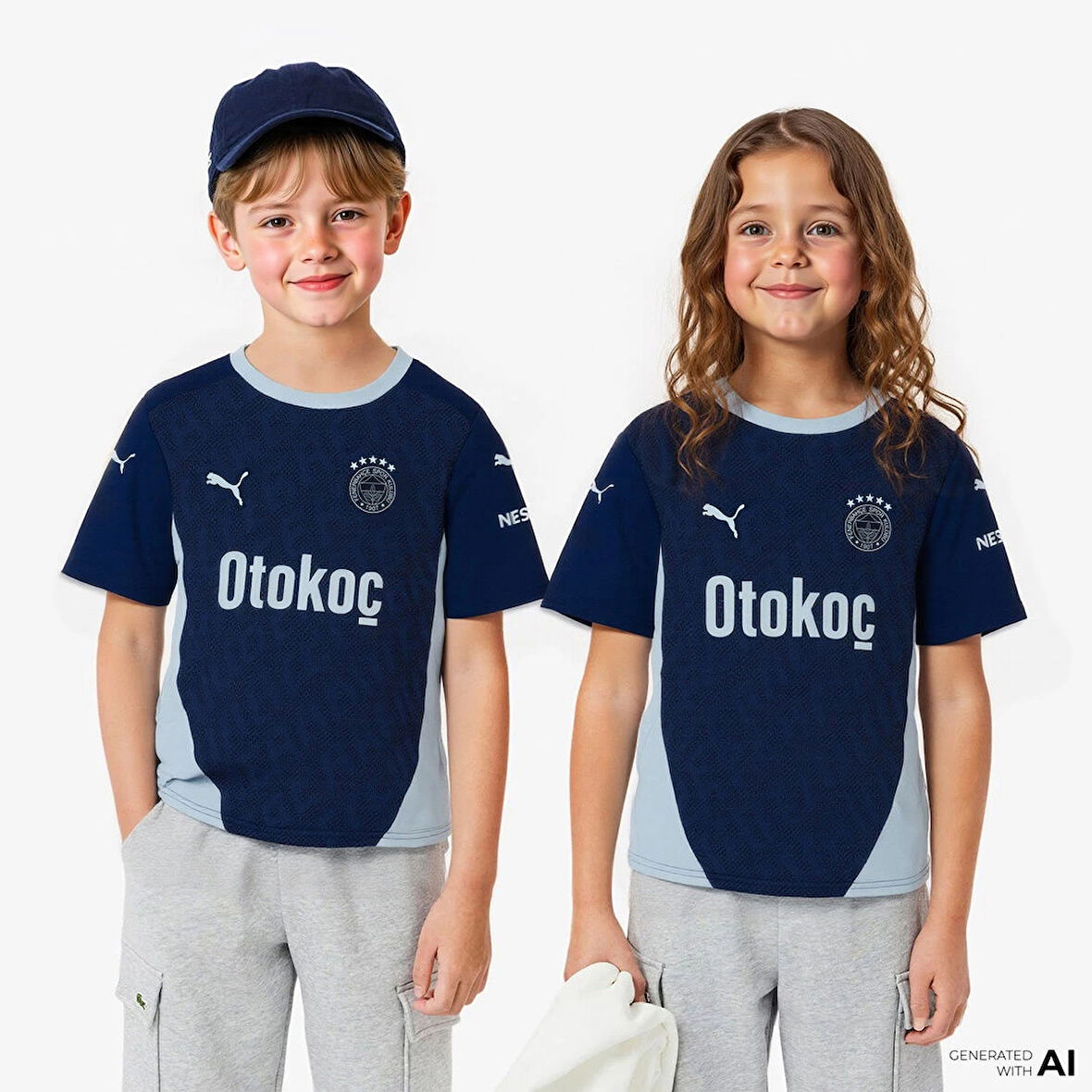 Puma 775378-09 Fenerbahçe 24/25 Alternatif Çocuk Üçüncü Forması Lacivert