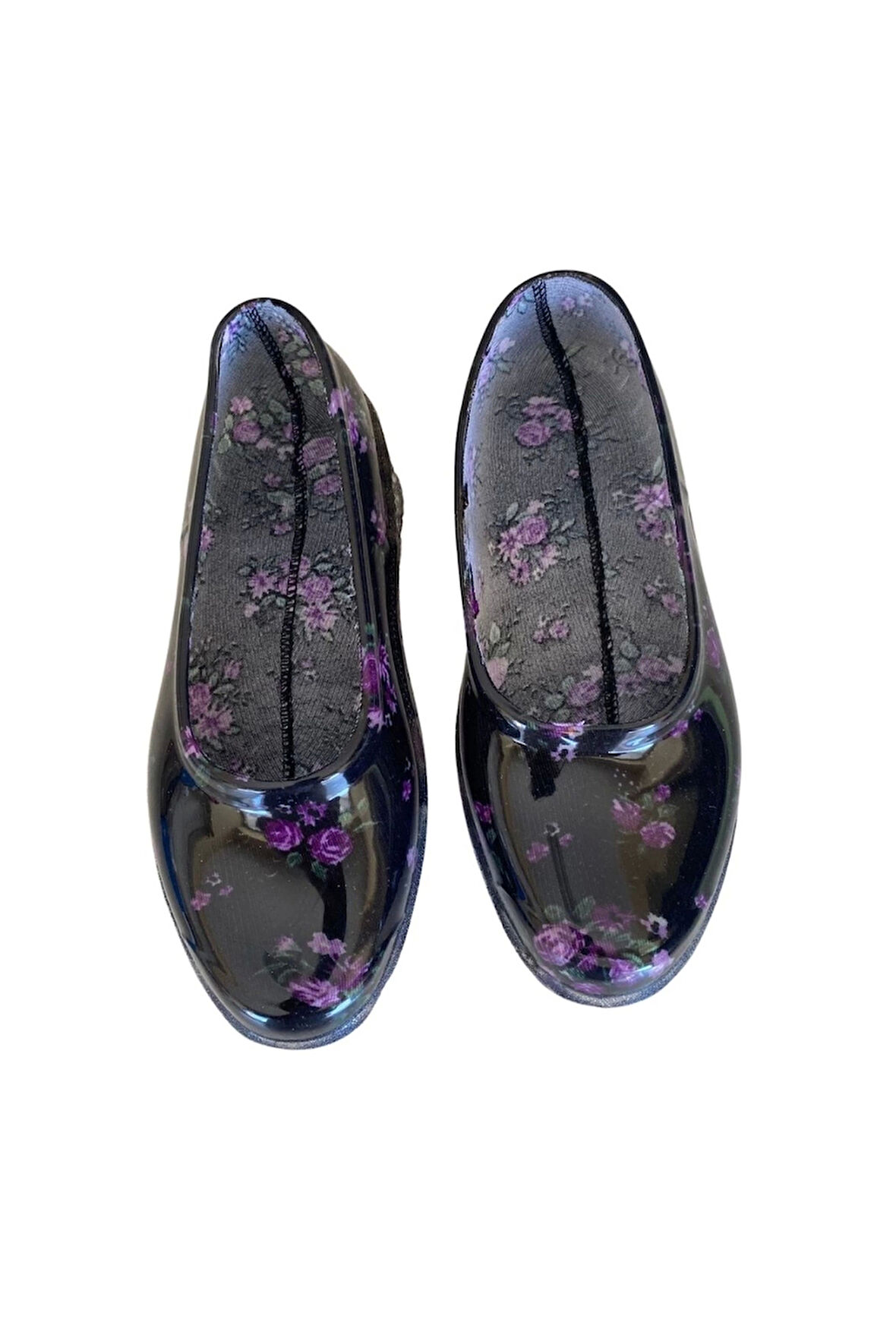 Patik Çiçekli Bahçe ve Tarım Kız Çocuk Ayakkabısı 21-28 Mor