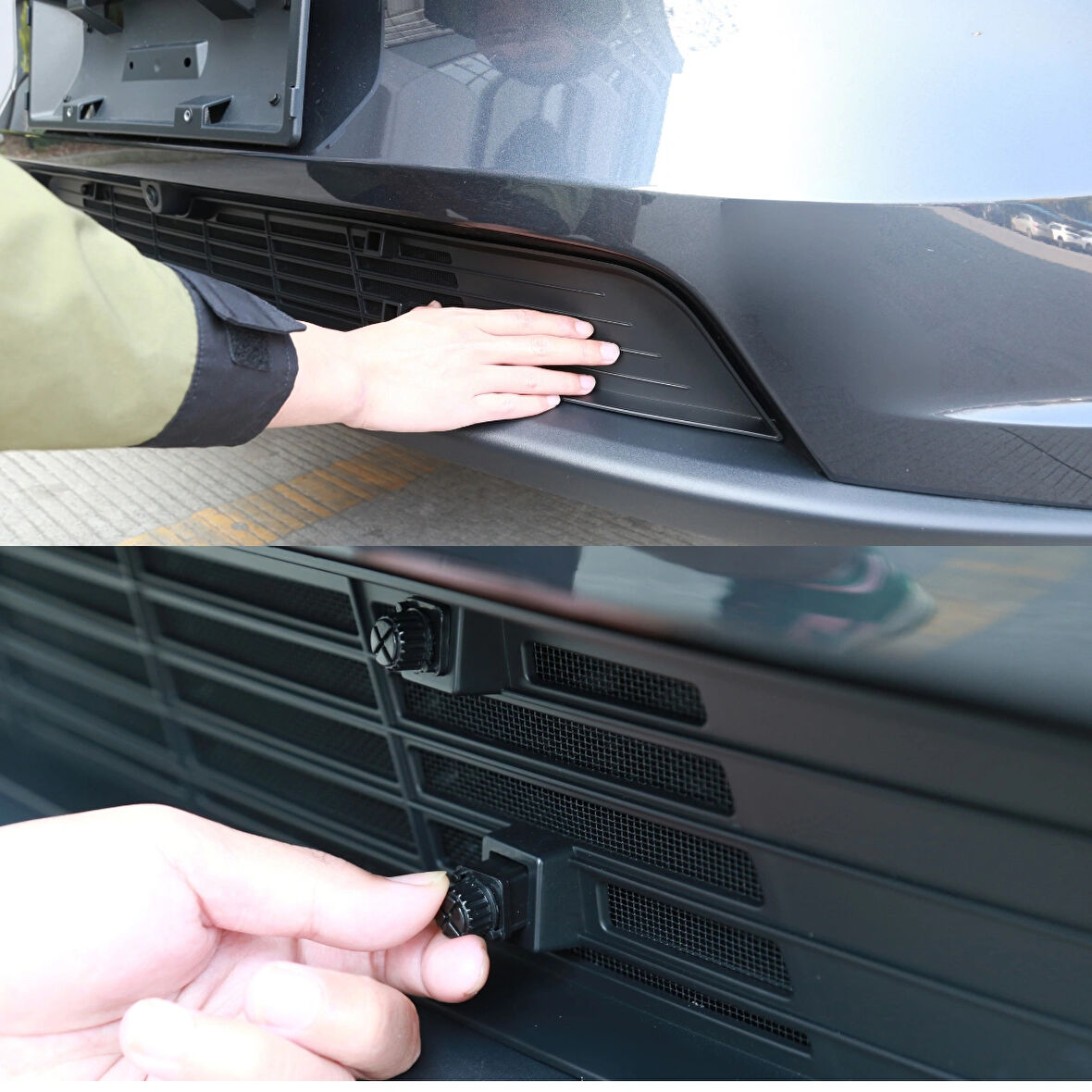 TESLA MODEL Y JUNİPER Ön Tampon Orta Izgara Koruyucu