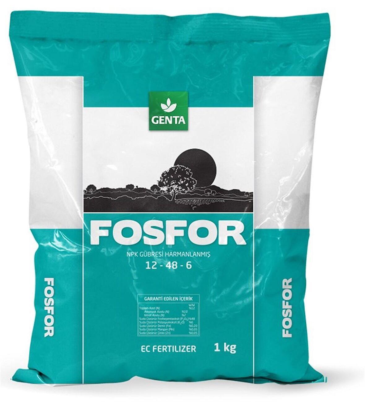 GENTA FOSFOR (1 Kg) | 12- 48- 6 | Çiçeklendirme ve Köklenme Gübresi