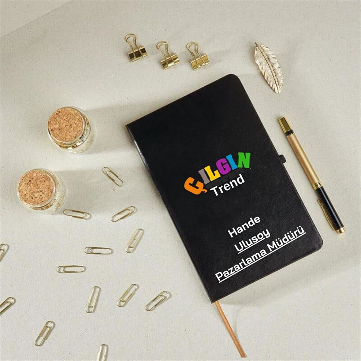 İsim ve Kurumsal Logo Unvan Yazılı Baskılı  Defter