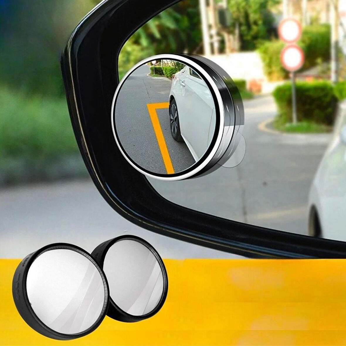 caselka® Otomobil Geniş Açılı Araç Kör Nokta Dikiz Aynası Dikiz Aynası 1 Çift