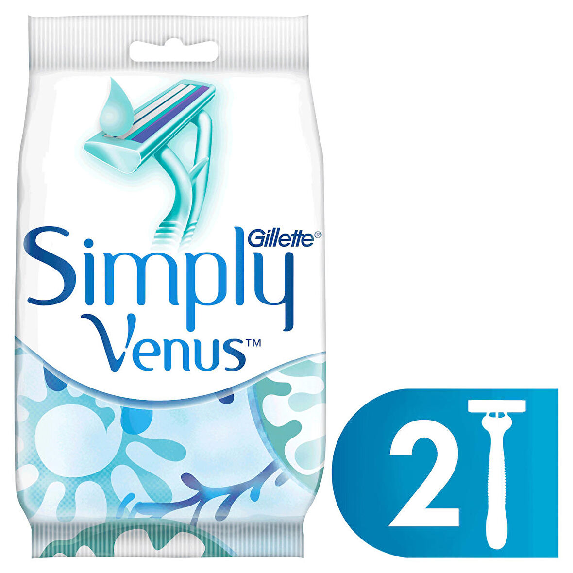 Gillette Simply Venus 2 Kullan At Kadın Tıraş Bıçağı 2 Adet