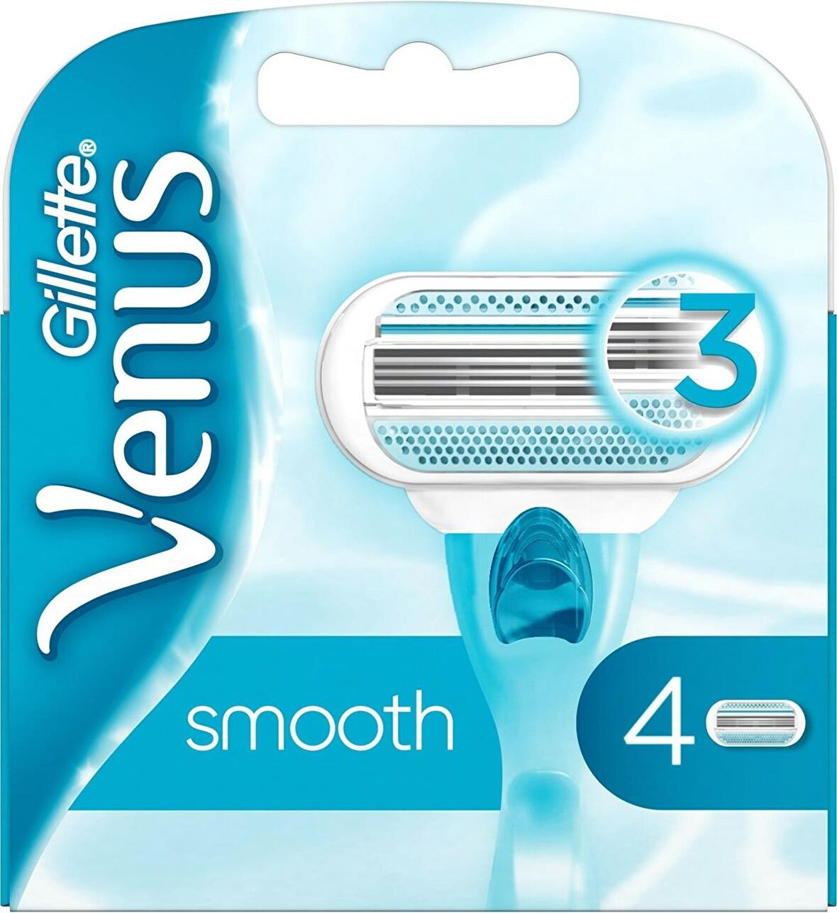 Gillette Venüs Smooth 4'lü 3 Bıçaklı Tüm Cilt Tipleri İçin Kullan At Tıraş Bıçağı