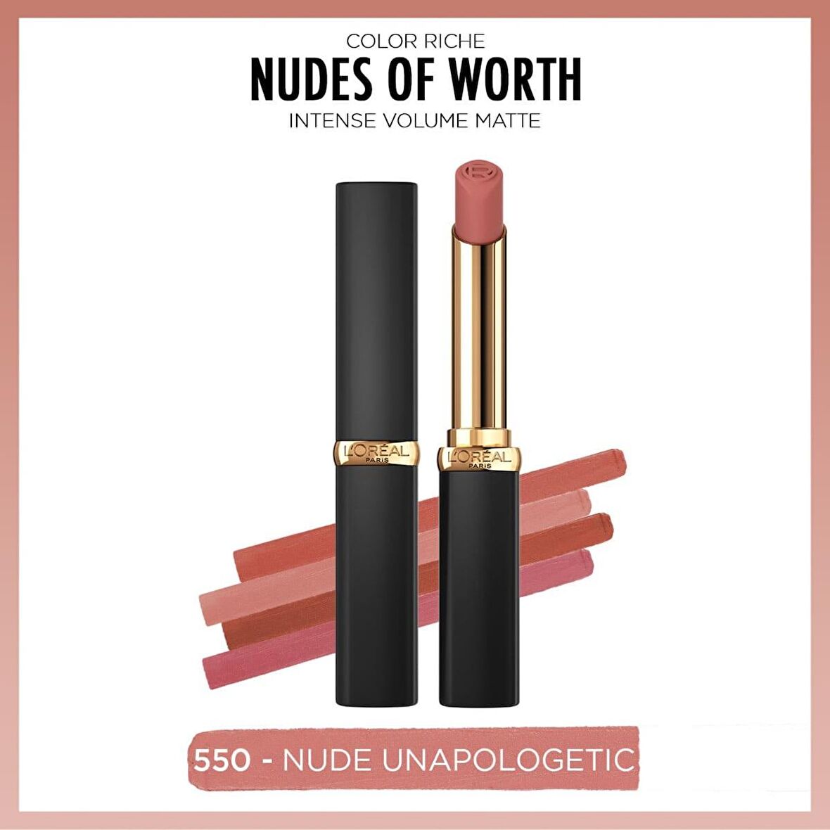 L'Oréal Paris Color Riche Intense Volume Matte Ruj - 550 Nude Unapologetic