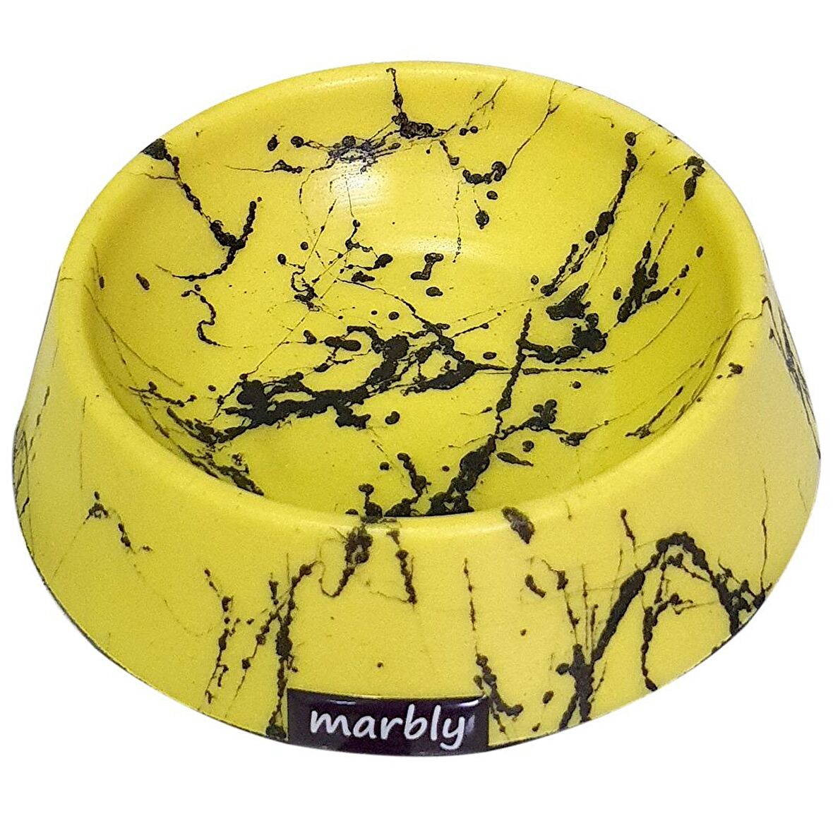 Marbly Yellow Black 16oz mama ve su kabı