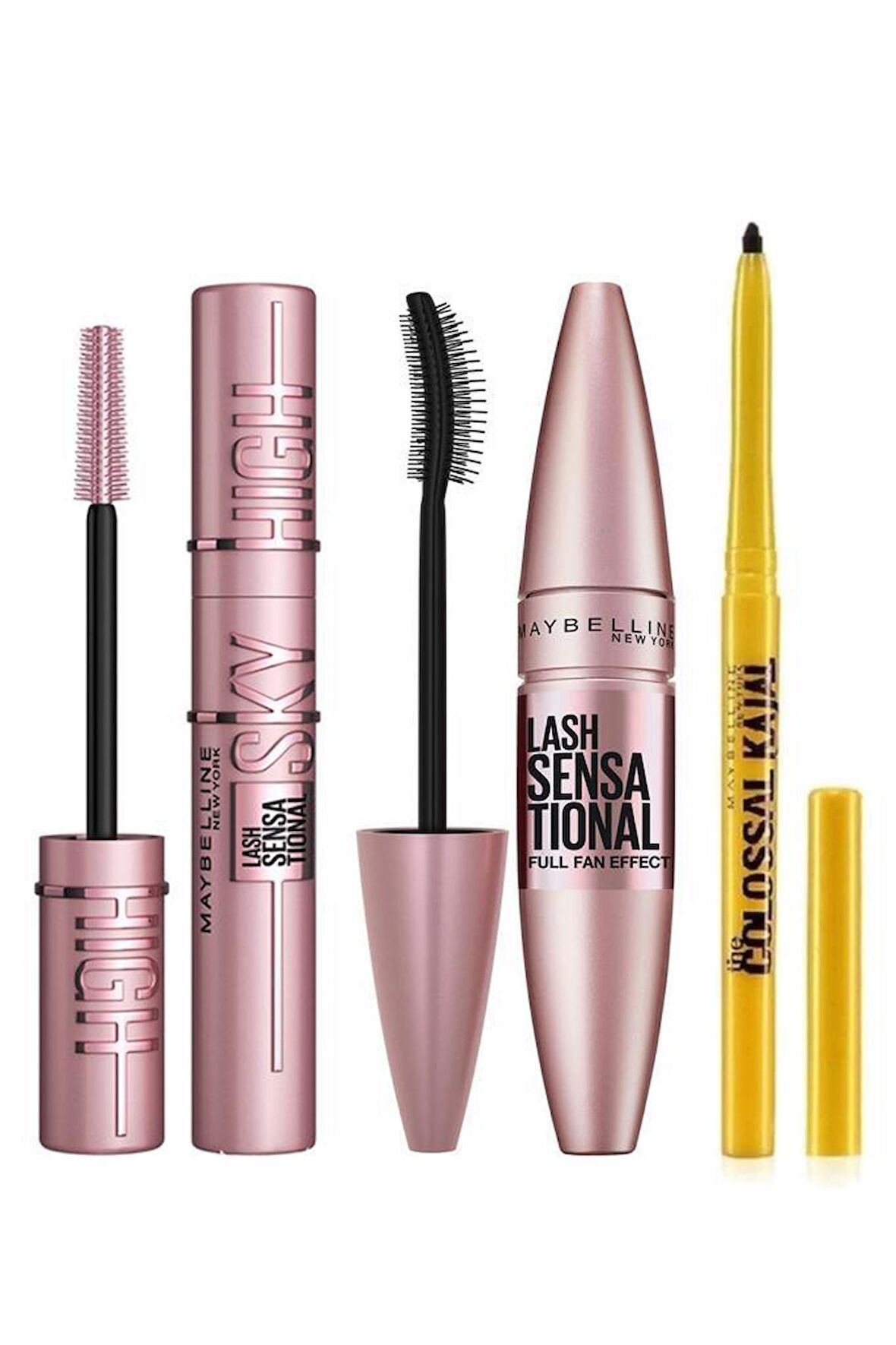 Maybelline Sky High+Lash Sensational Maskara+Kajal Kalem Seti