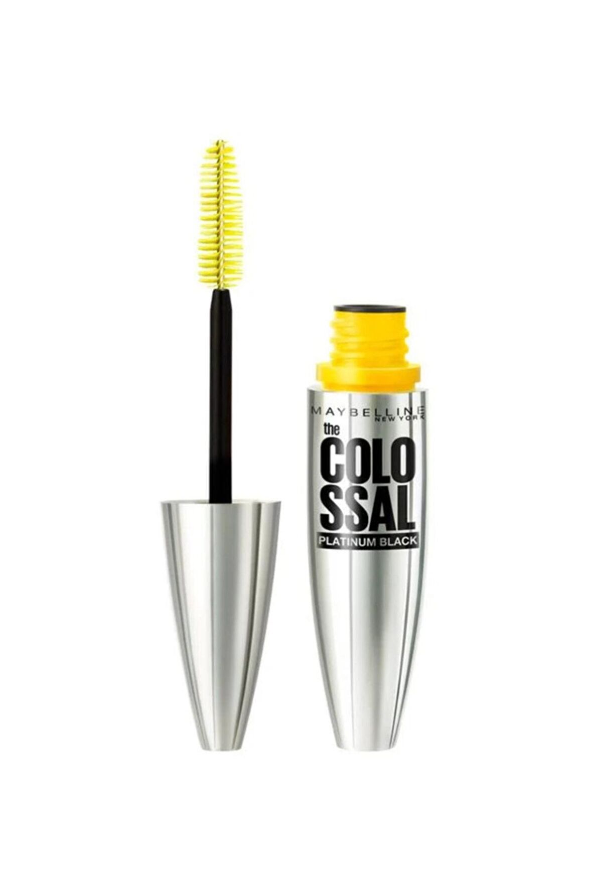 Maybelline The Colossal Platinum Black Fiber Fırça Siyah Rimel