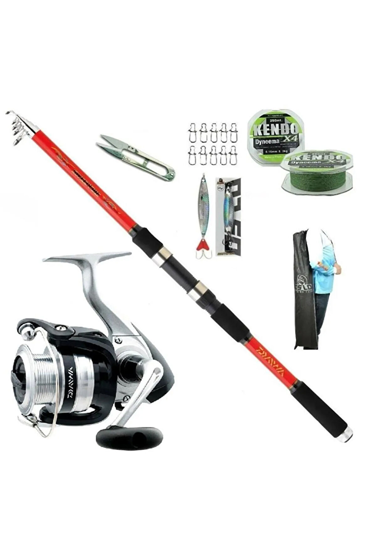 Sweepfire 300cm 20-60 gr Strikeforce 4000 Tele Spin Olta Takımı Seti