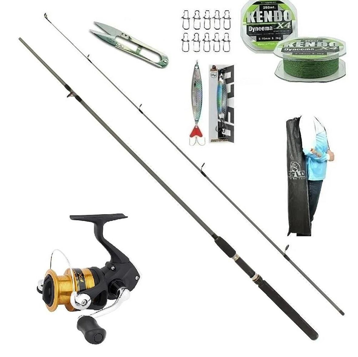 Shimano Fx 4000 Flex Spin 270cm 20-50gr Spin Olta Takımı Seti