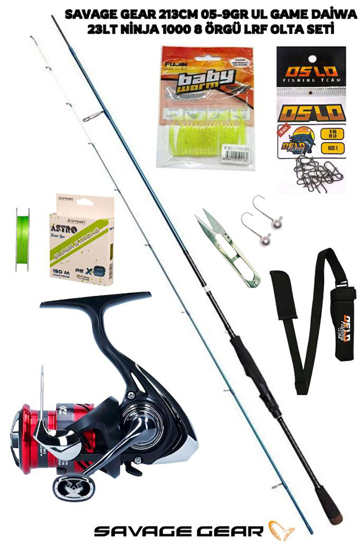 Savage Gear SGS2 UL Game 213cm 05-9gr Daiwa Ninja 23 LT 1000 LRF Olta Seti