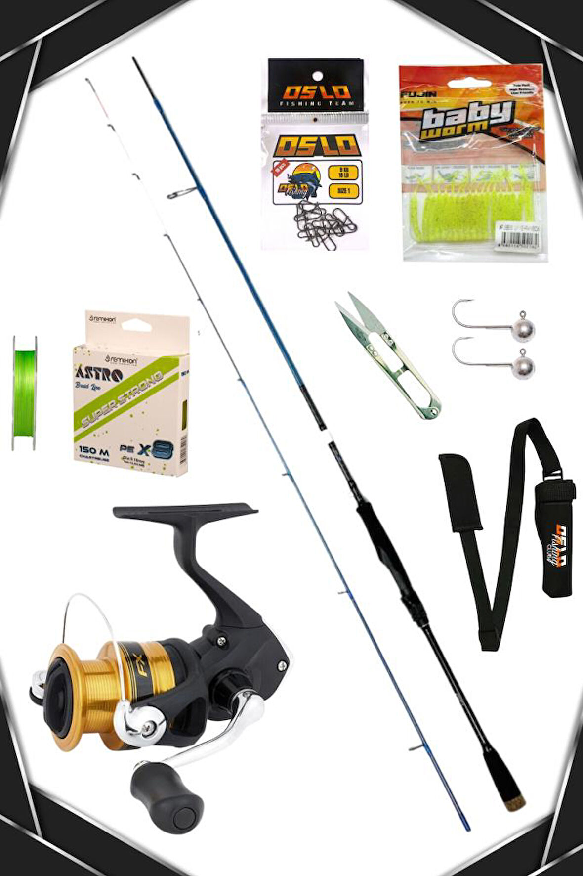 Oslo Rock Game 213cm 0,5-7gr Shimano FX 2000 8 Örgü LRF Olta Seti