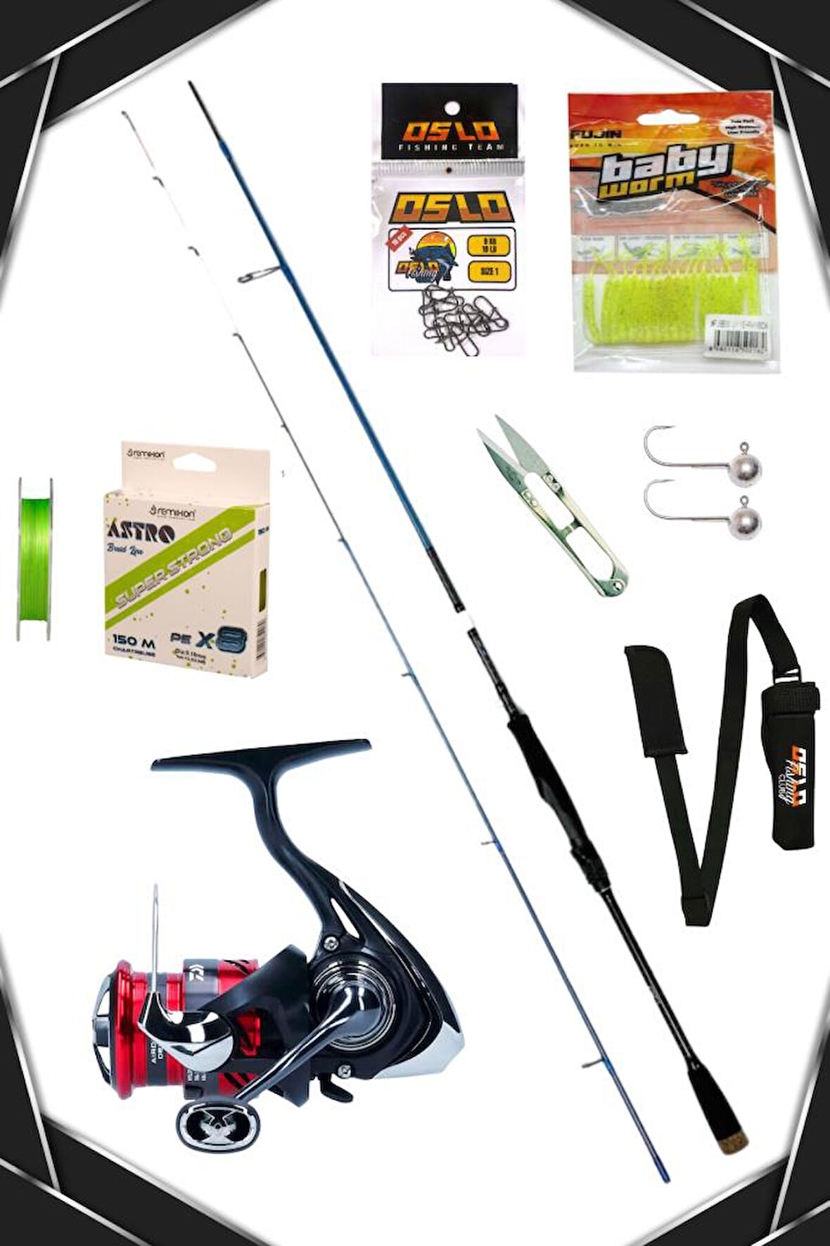 Oslo Rock Game 213cm 0,5-7gr Daiwa Ninja 23 LT 2000 8 Örgü LRF Olta Seti