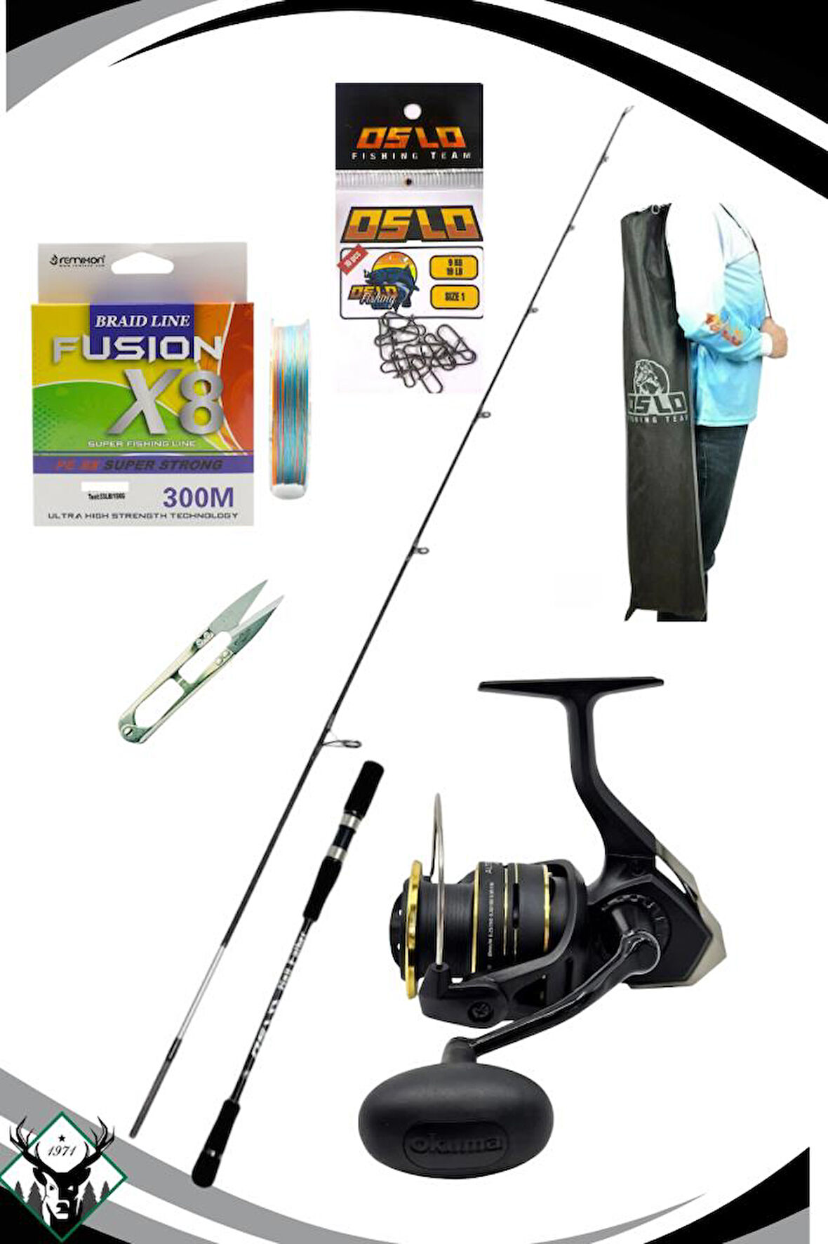 Oslo Salt Father 203cm 30-130gr Okuma Altera Sea ATES-4000A Jig Olta Seti