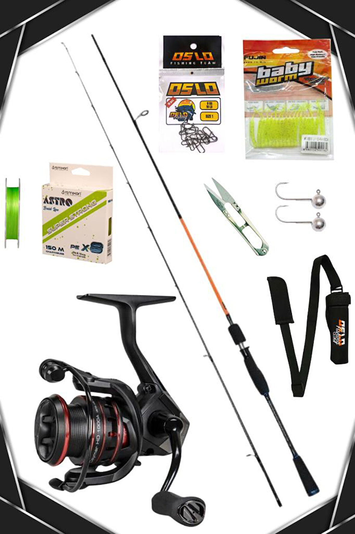 Oslo Action Game 225cm 2-12gr Ceymar 1000 8 Örgü LRF Olta Seti