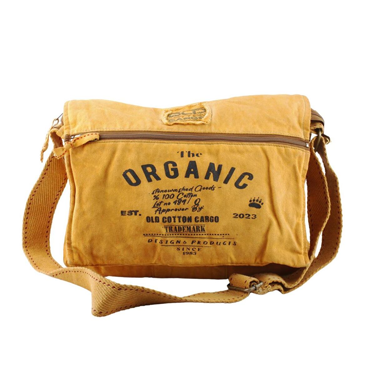 OLD COTTON CARGO 8128 MULATER BAG OİL UNİSEX OMUZ ÇANTA-LAPTOP ÇANTASI HARDAL