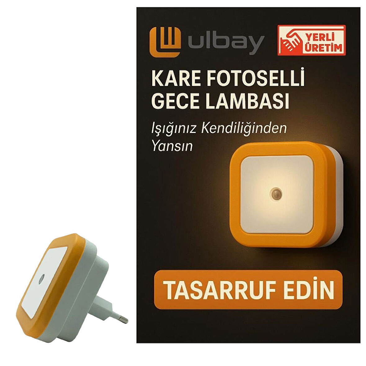 ULBAY GC02 Fotoselli Gece Lambası