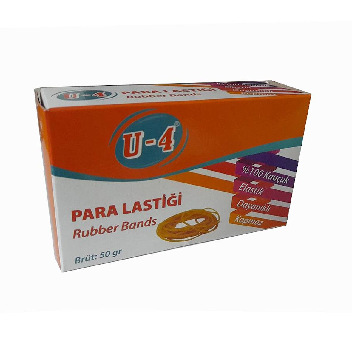 Ambalaj Paket Para Lastiği 50 Gr 1 Paket Brons Ambalaj Lastigi %100 Kauçuk 1 Paket-U4-AMBLJLST-50GR-1PK