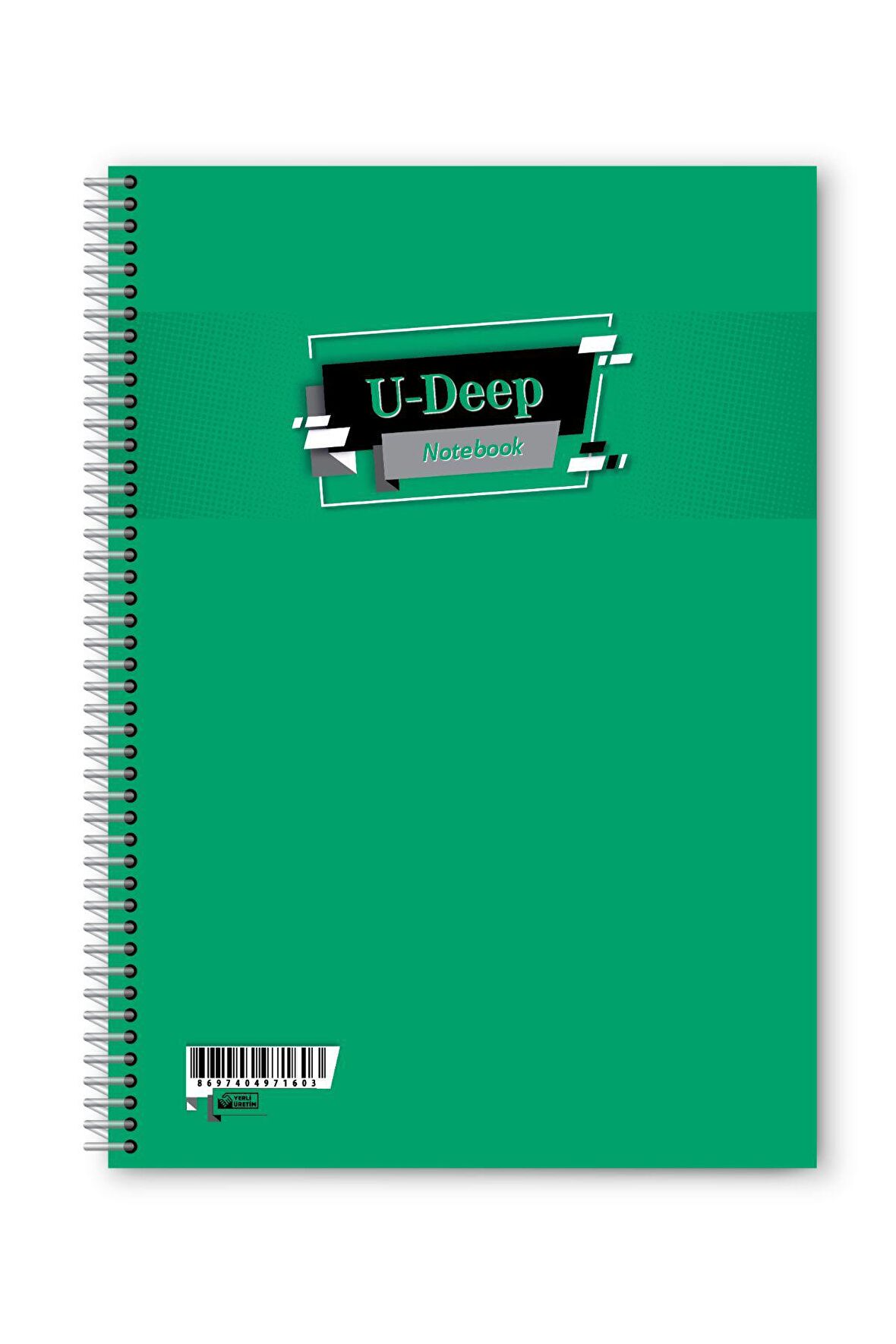 Kareli 72 Yaprak Spiralli Defter A4 Boy Plastik Kapak (1 Adet )