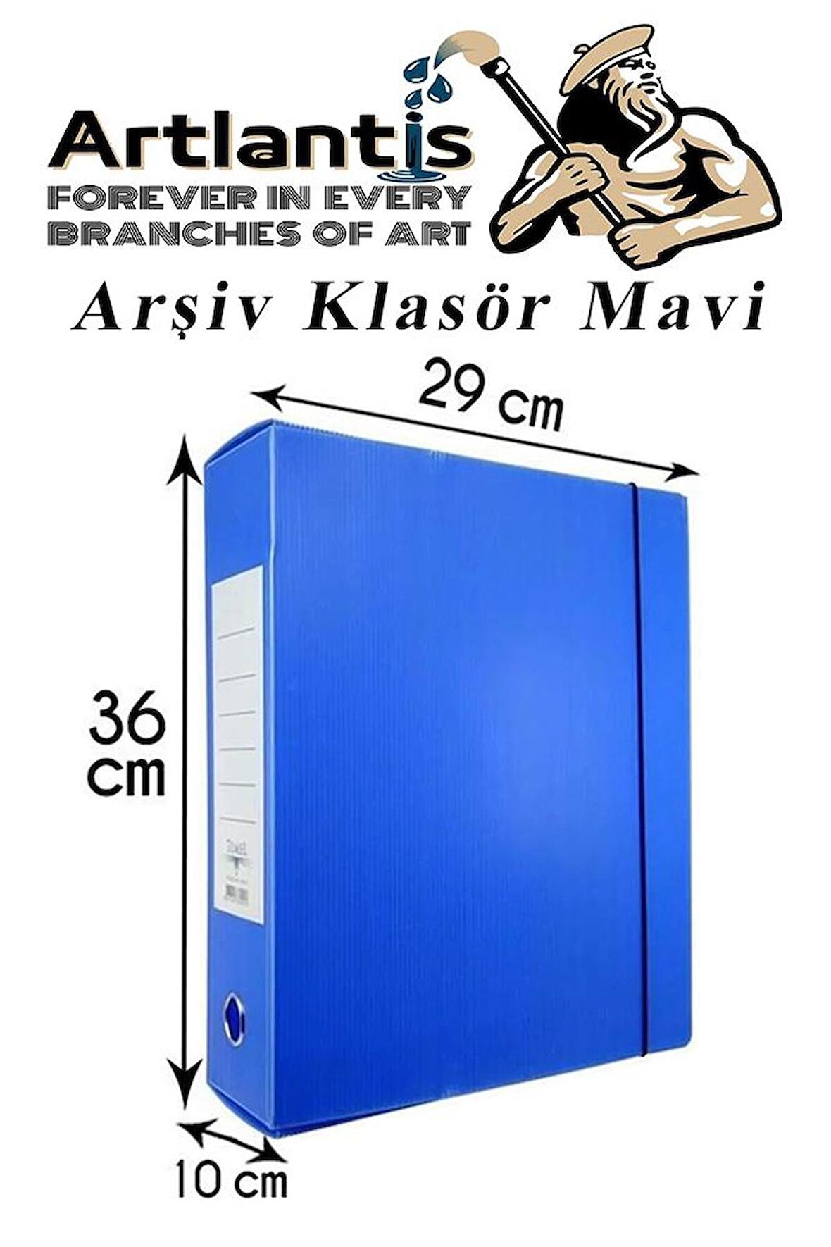 Mavi Arşiv Ve Proje Kutusu 29x36x10cm 1 Adet Arşiv Klasörü Lastikli Plastik Arşiv Klasörü Büro Okul Sınıf