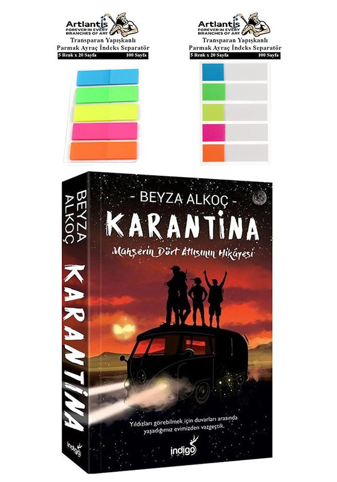 Karantina 1.Perde Beyza Alkoç 446 Sayfa 1 Adet Transparan Kitap Ayraç 2 Paket Mahşerin Dört Atlısı