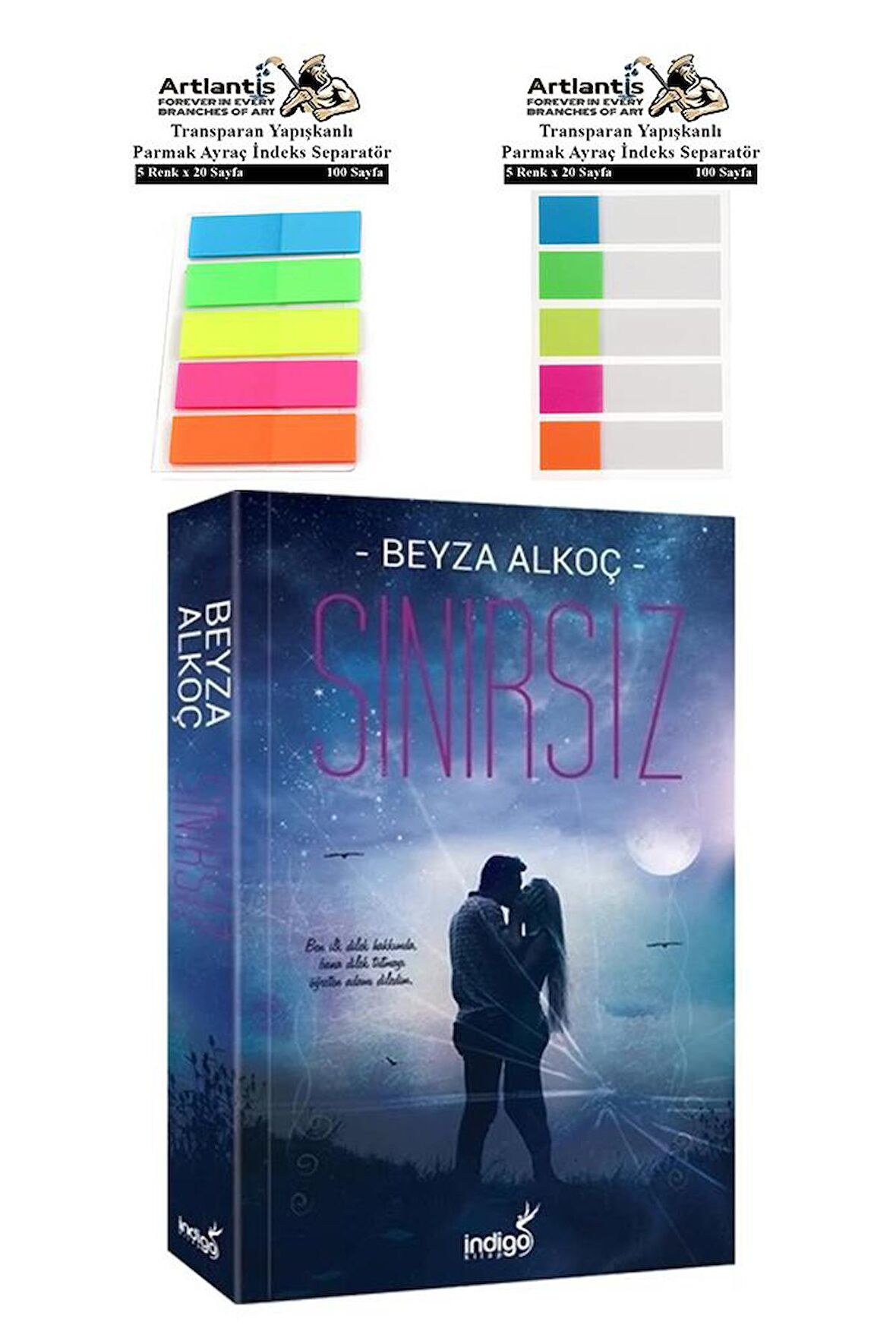 Sınırsız Beyza Alkoç 320 Sayfa 1 Adet Transparan Kitap Ayraç 2 Paket Bana İlk Dilek Hakkımda Bana Dilek Tutmayı Öğreten Adamı Diledim 