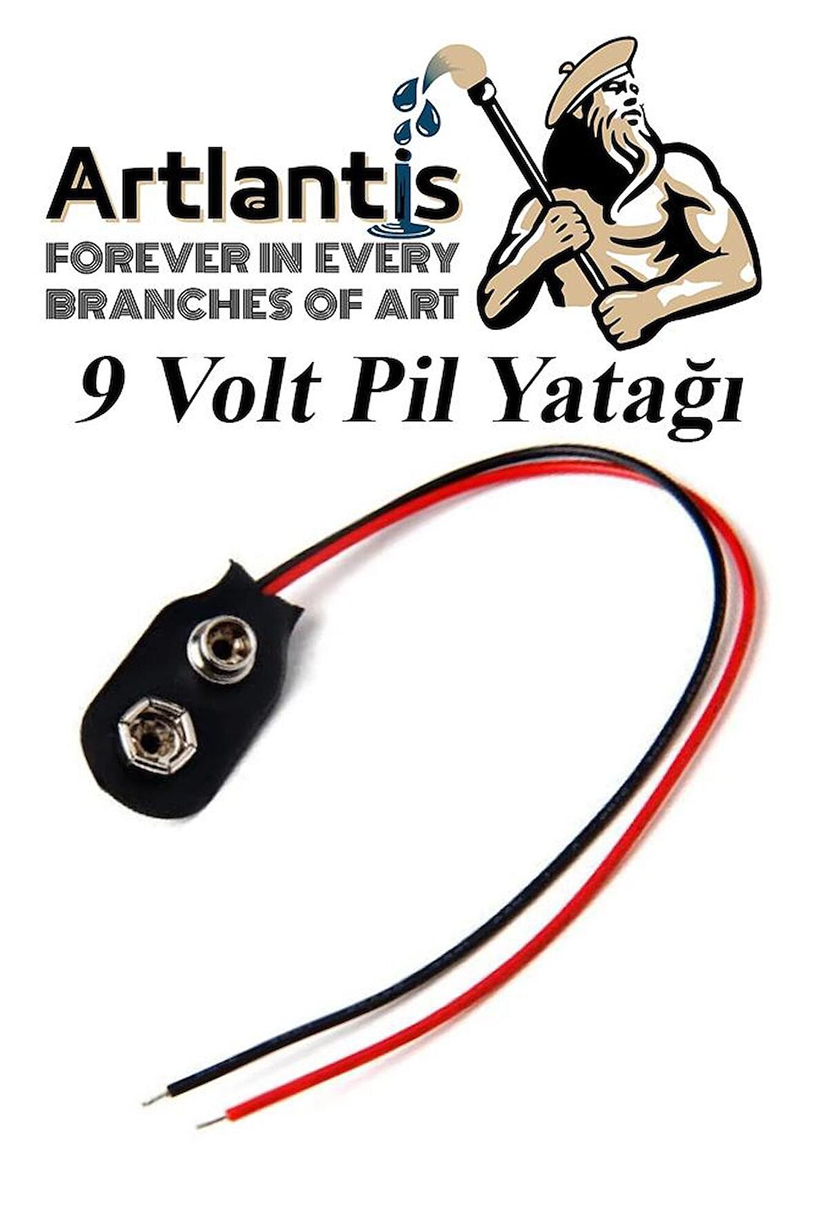 9 Volt Pil Yatağı 1 Adet 9V Pil Yuvası İkili 9V Pil Başlığı Pil Tutucu Okul Hobi Elektrik Deney