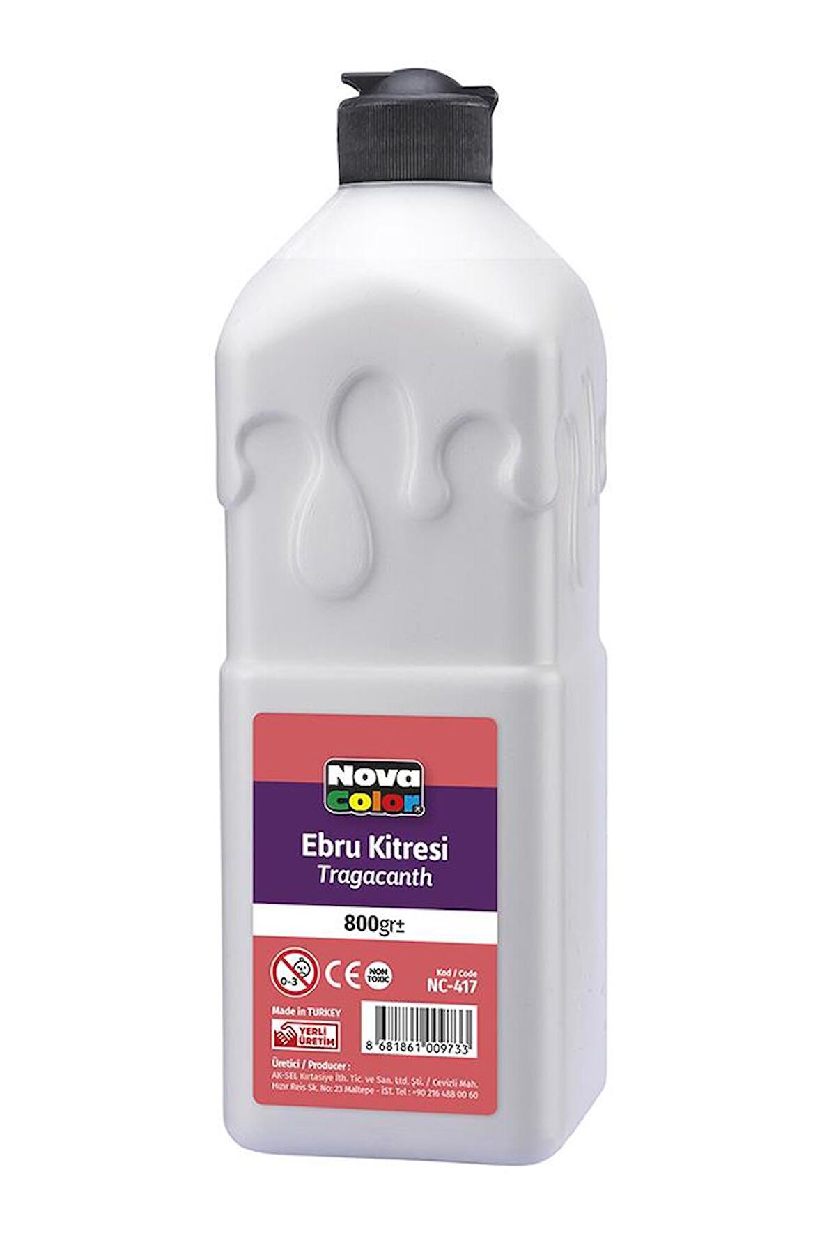 Ebru Kitresi 800 Ml 1 Adet Hazır Ebru Boya Kitresi 800 Gr Ebru Boya Sanatı İçin Kitre Hobi