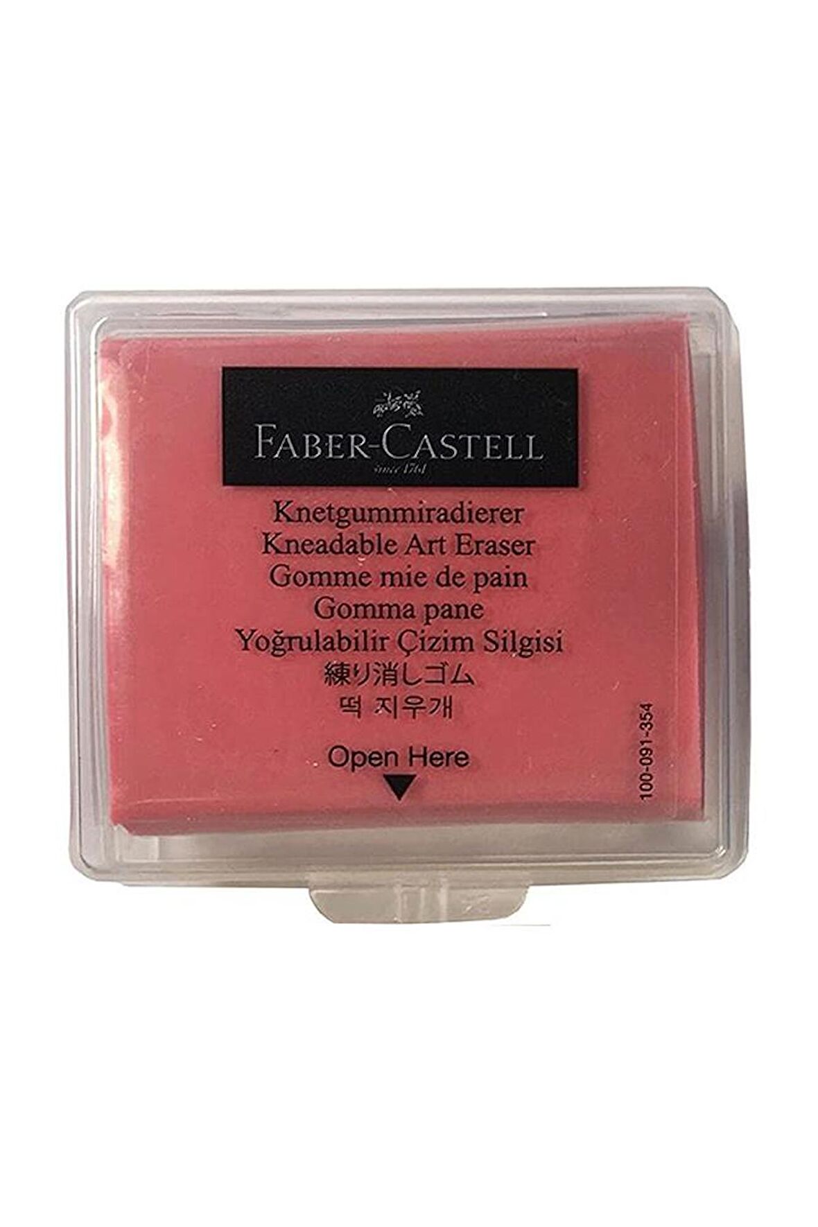 Kırmızı Hamur Silgi Kutulu 1 Paket Faber Hamur Silgi Çizim Silgisi Yoğrulabilir Silgi Plastik Kutulu Kırmızı