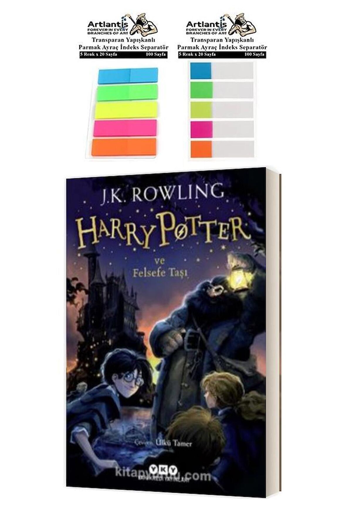 Harry Potter 1 Felsefe Taşı 276 Sayfa 1 Adet Transparan Kitap Ayraç 2 Paket Hary Poter ve Felsefe Taşı 