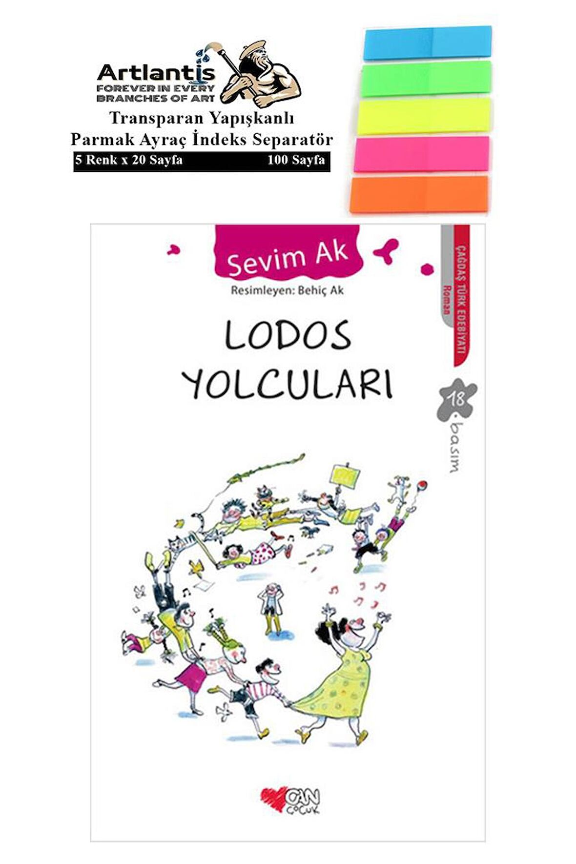 Lodos Yolcuları Sevim Ak 150 Sayfa Karton Kapak 1 Adet Fosforlu Transparan Kitap Ayraç 1 Paket