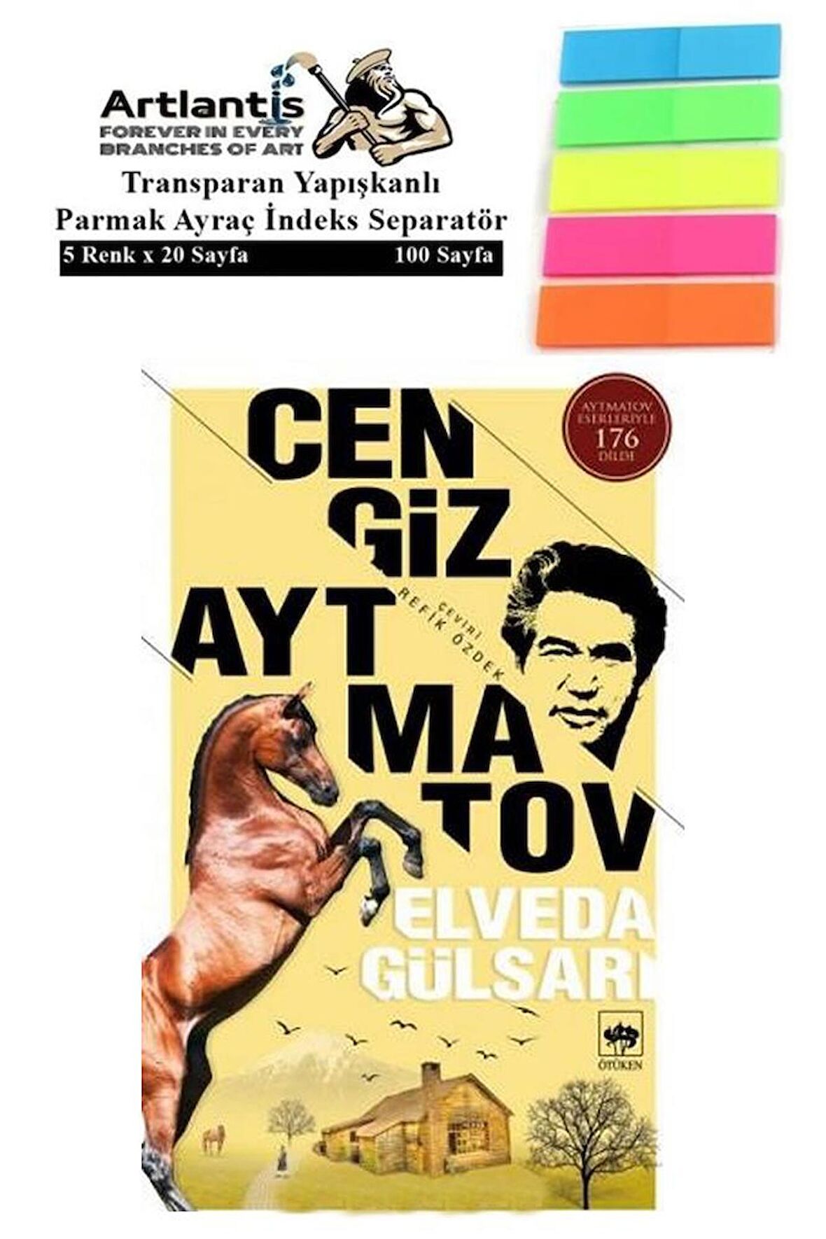 Elveda Gülsarı Cengiz Aytmatov 224 Sayfa Karton Kapak 1 Adet Fosforlu Transparan Kitap Ayraç 1 Paket