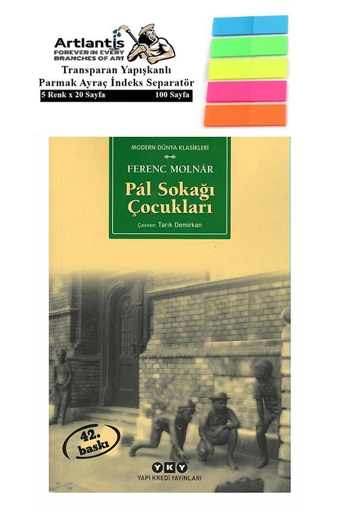 Pal Sokağı Çocukları Ferenc Molnar 235 Sayfa Karton Kapak 1 Adet Fosforlu Transparan Kitap Ayraç 1 Paket