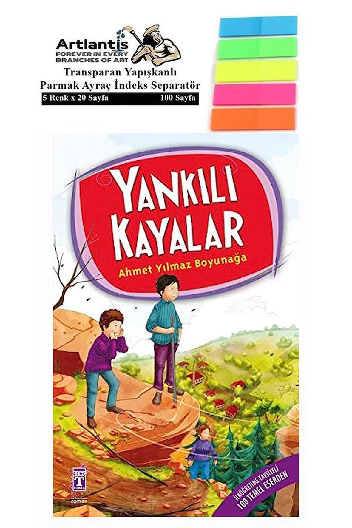 Yankılı Kayalar Ahmet Yılmaz Boyunağa 112 Sayfa Karton Kapak 1 Adet Fosforlu Transparan Kitap Ayraç 1 Paket