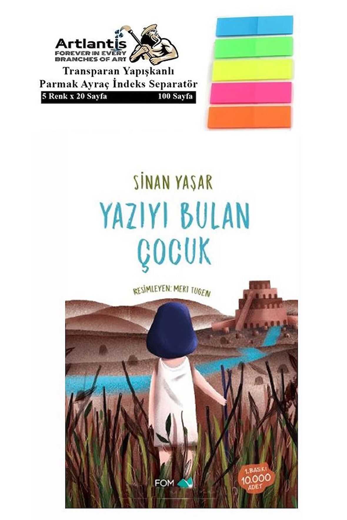 Yazıyı Bulan Çocuk Sinan Yaşar 118 Sayfa Karton Kapak 1 Adet Fosforlu Transparan Kitap Ayraç 1 Paket