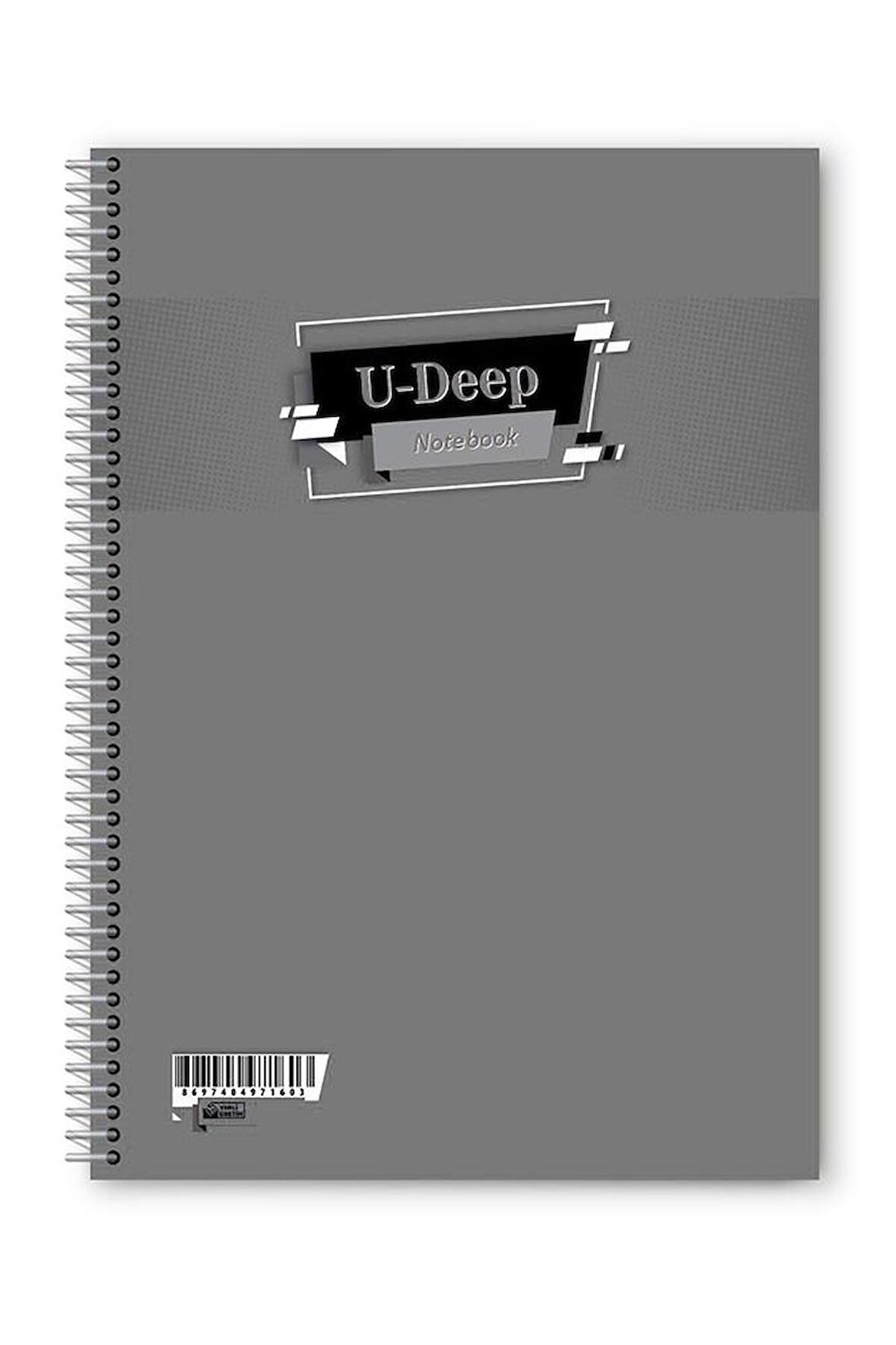 Düz 96 Yaprak Spiralli Defter A4 Boy Plastik Kapak (1 Adet )
