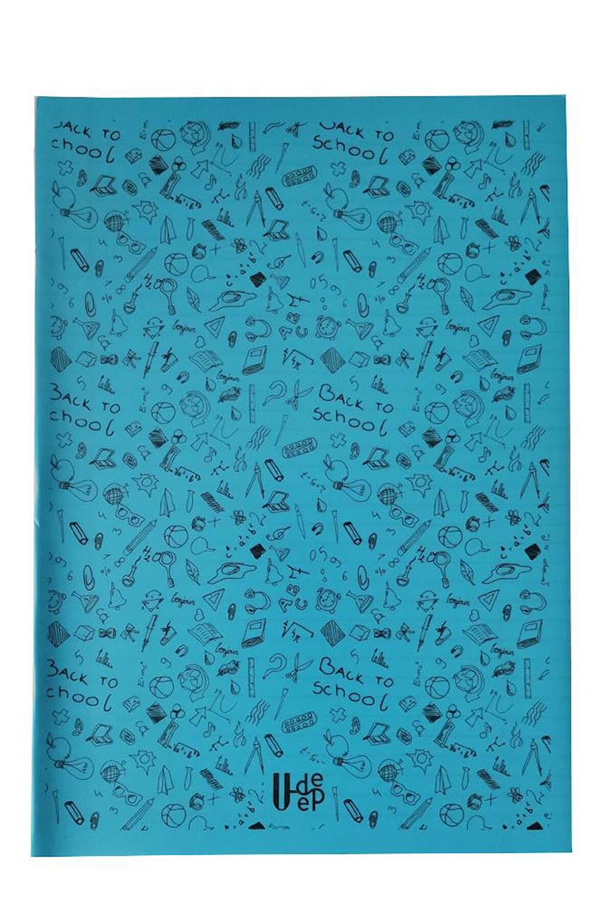 100 Yaprak Kareli Defter Plastik Kapak A-4 1 Adet PP Kapak Büyük Boy Kareli Defter 100 Sayfa A4 Desenli Kapak