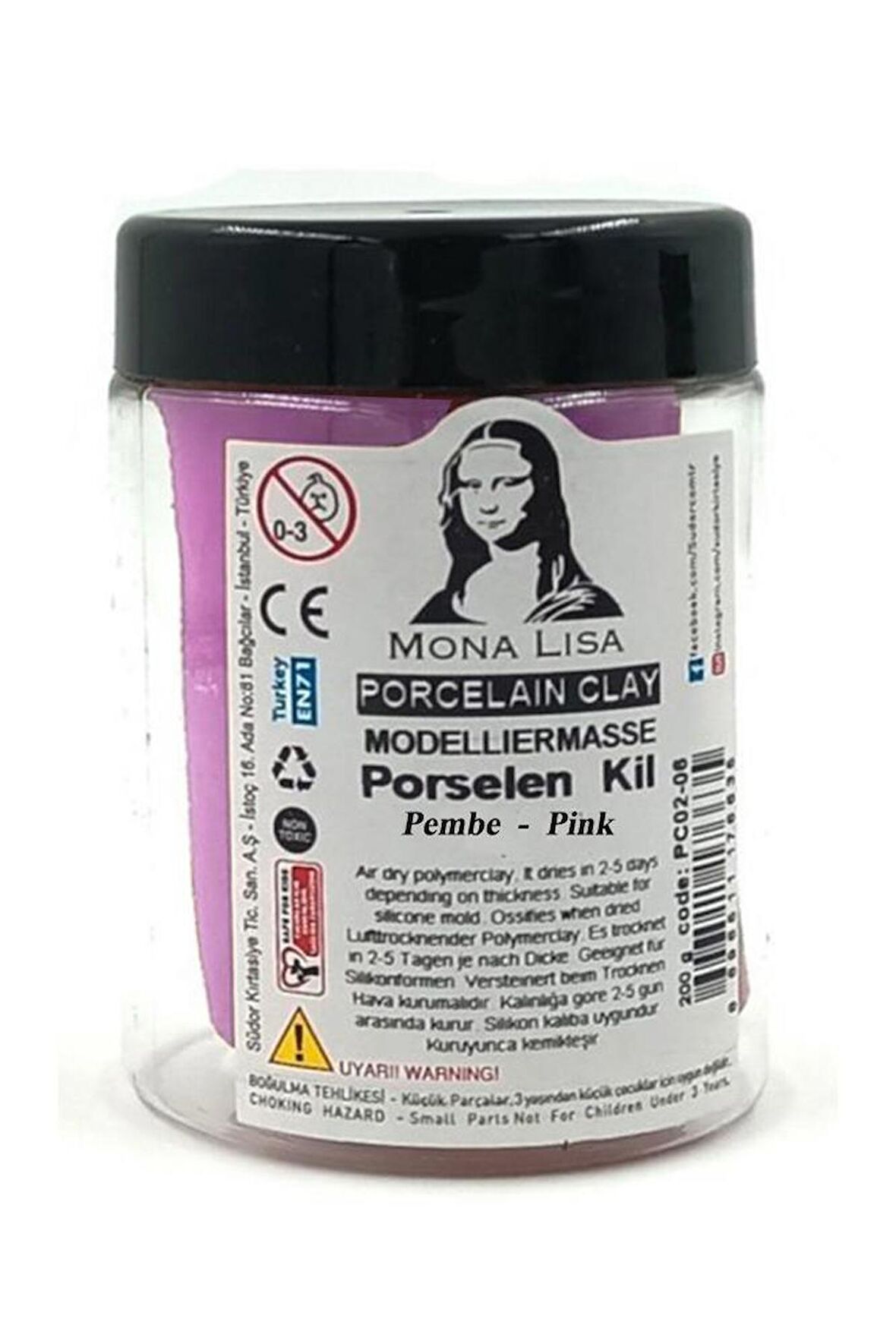 Porselen Kili 200 Gr 1 Adet Monalisa Porselen Modelleme Kili