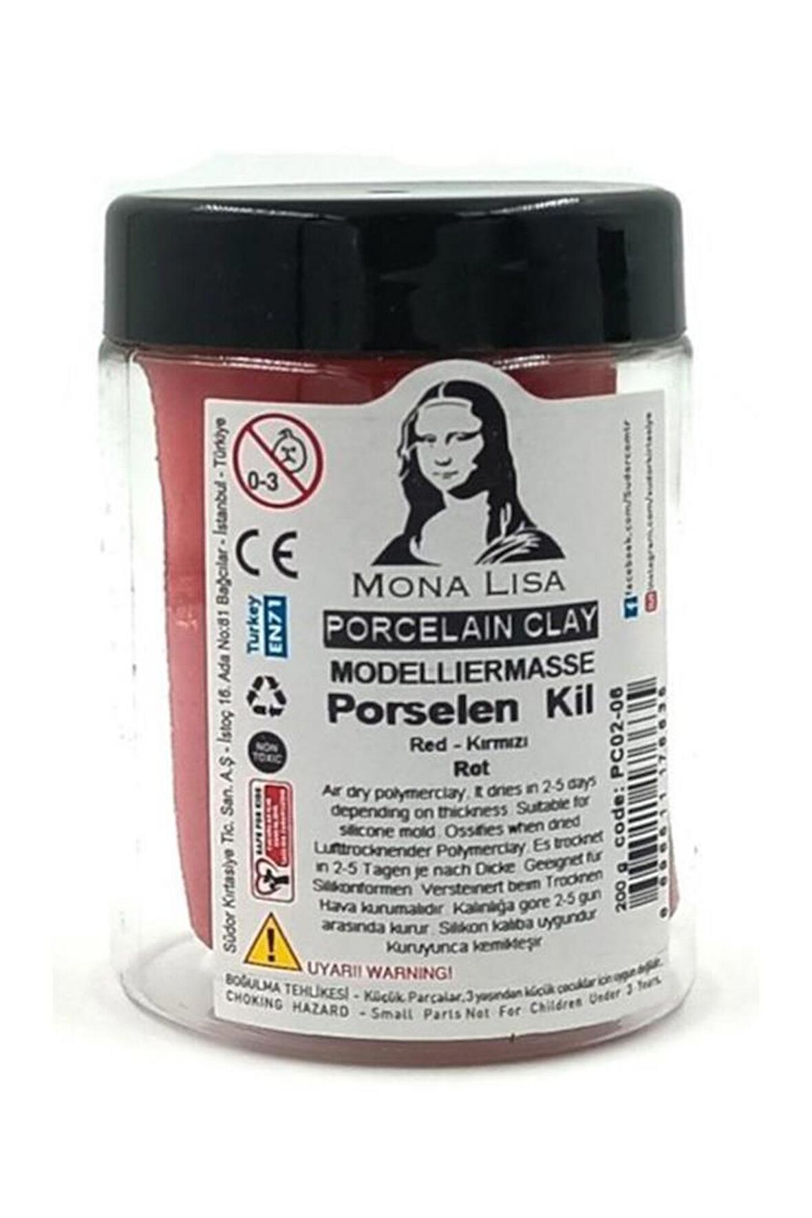 Porselen Kili 200 Gr 1 Adet Monalisa Porselen Modelleme Kili